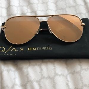 QUAY High Key Sunglasses Gold